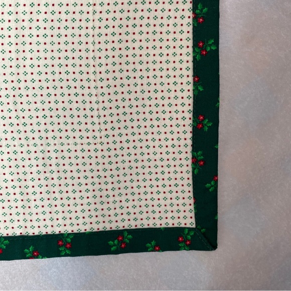 Vintage set of 6 luncheon napkins with matching table runner- Christmas - Picture 7 of 8